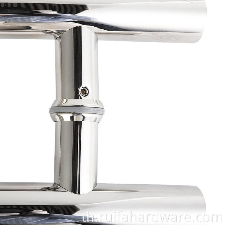 มือจับประตูกระจกสแตนเลสสตีลรูปตัว S (1) S-shaped Stainless Steel Glass Door Handle (1)
